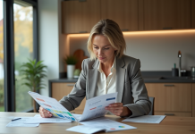 Placement non imposable : quel est le meilleur à choisir en France ? Femme française en blazer examinant des brochures d'investissement