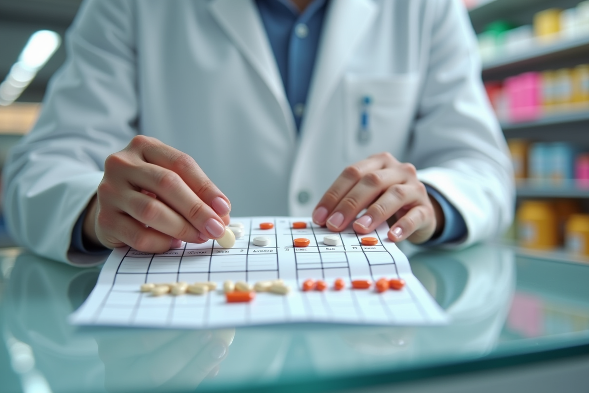Cotation de la préparation du pilulier en pharmacie