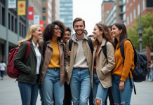 Pays avec le plus d’immigrés : quel est-il exactement ? Groupe d'adultes divers souriants en espace urbain